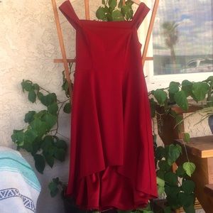 Teezeme Red off-the-shoulder Dress